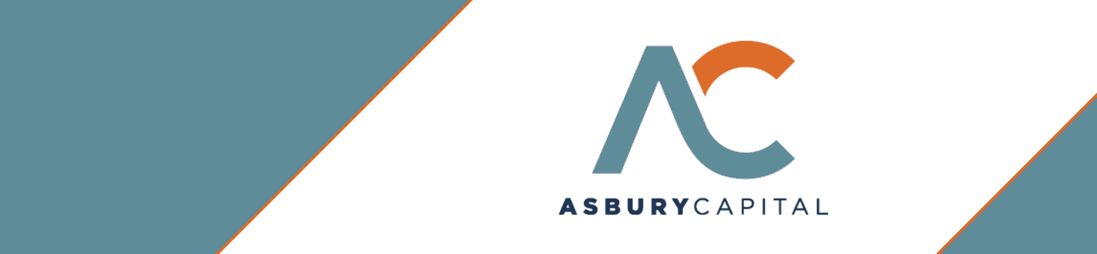 A corporate logo for asbury capital featuring stylized 