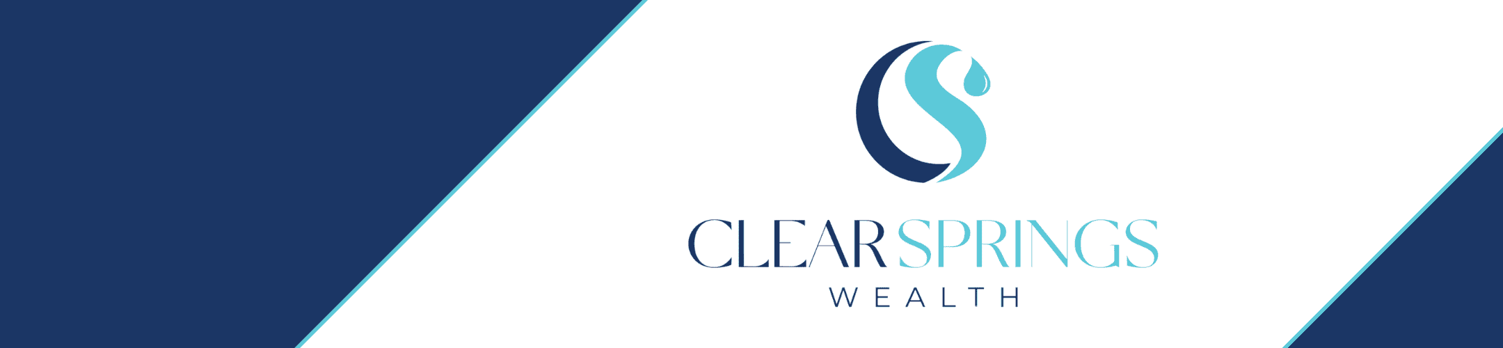 A white and blue business card with the logo and text 