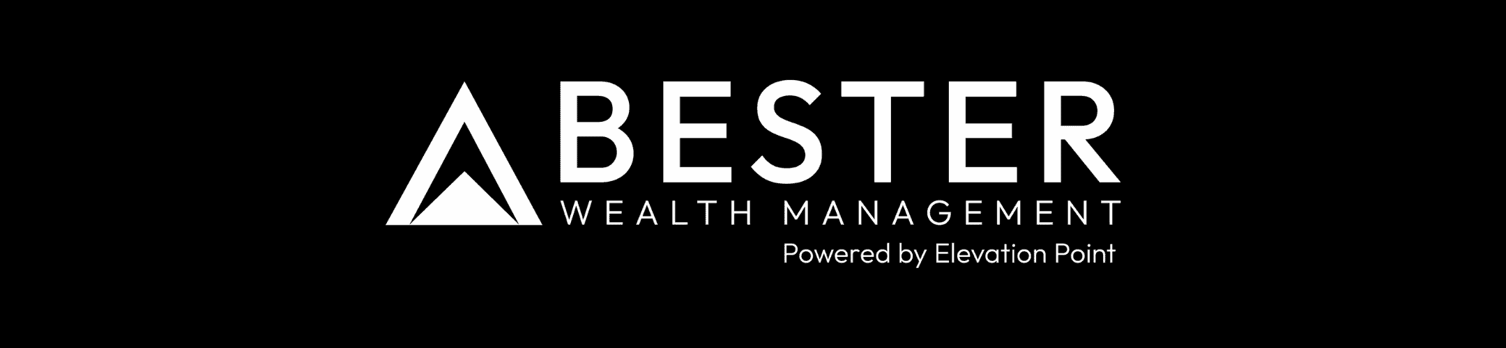 Logo for Bester Wealth Management. It features a stylized, triangular 