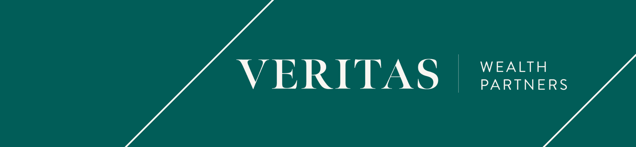 A teal banner with white diagonal lines and text reading 