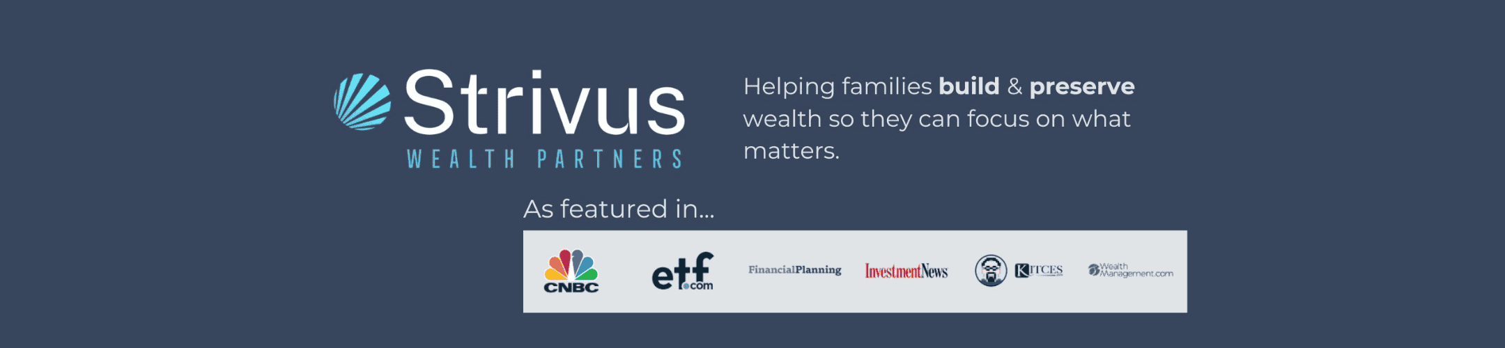Strivus Wealth Partners logo with tagline 