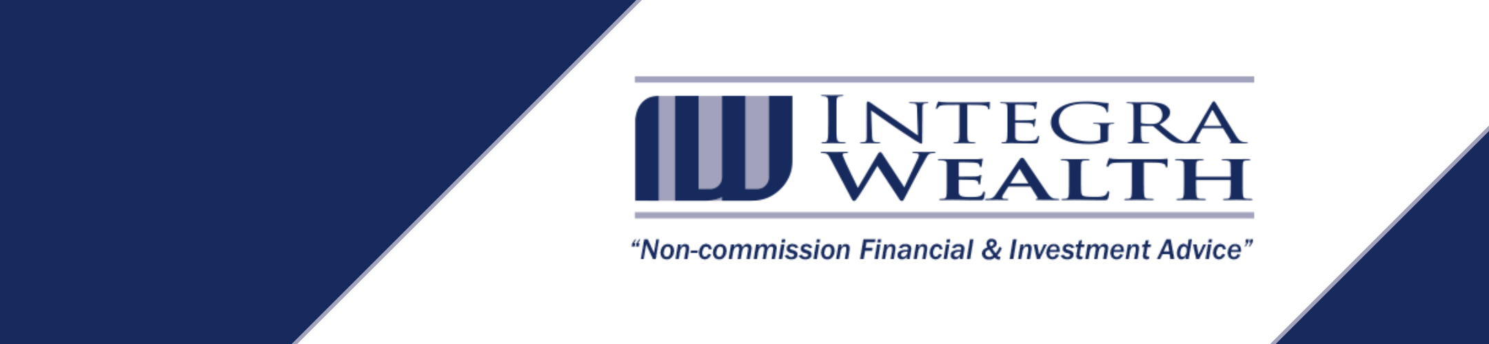 Logo for Integra Wealth with the slogan 