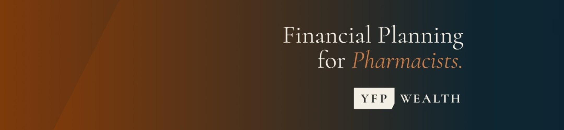 Gradient background with the text 